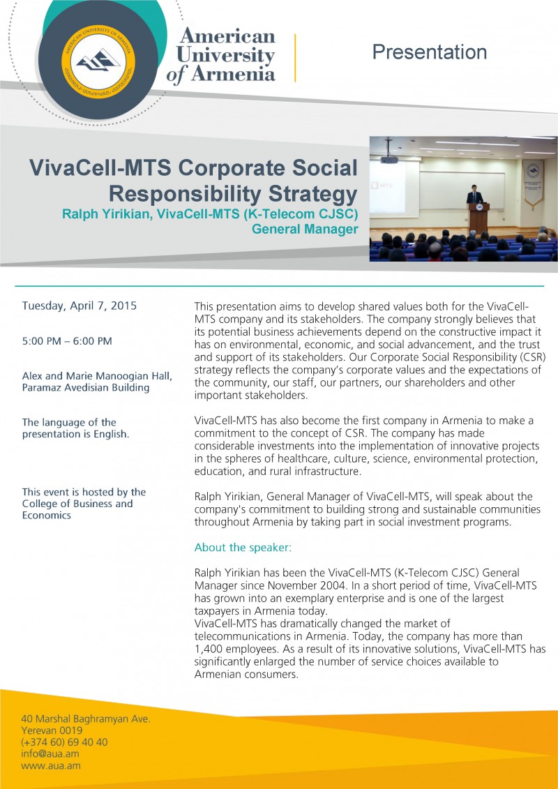 VivaCell-MTS Corporate Social Responsibility Strategy