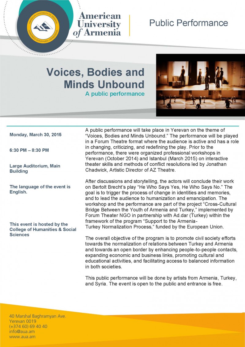 Voices, Bodies and Minds Unbound
