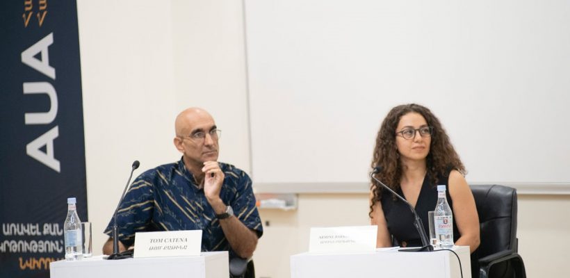 Dr. Tom Catena and Dr. Armine Barkhudaryan at AUA