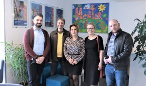 (l-r) Narek Ghazaryan, Aram Hajian, Irina Dumanyan, Karin Markides, Artur Khalatyan