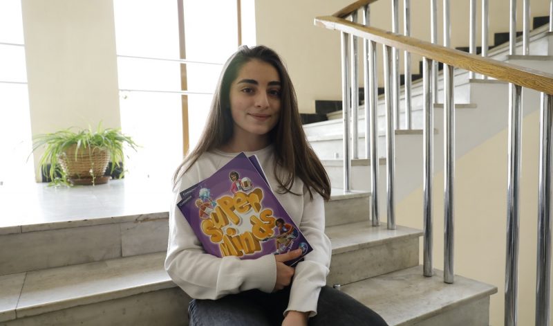Nana Hayrumyan with her purple books