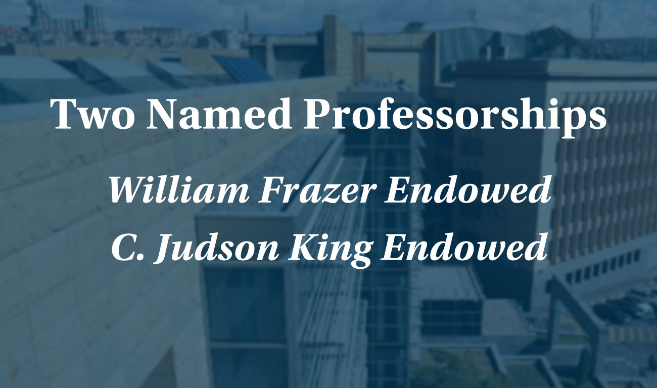 Endowed Professorship Anouncements Banner