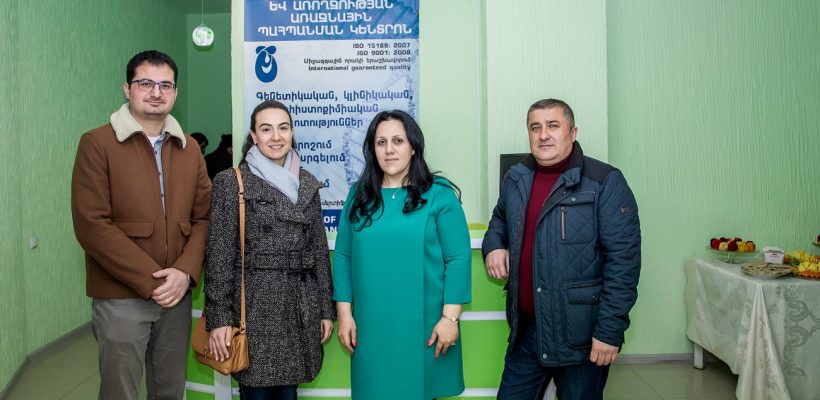 Dr. Grigoryan at the opening of her new dental cabinet