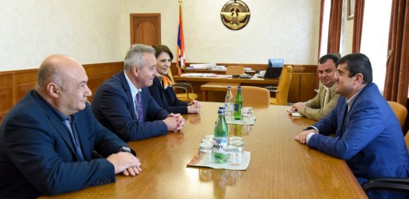 AUA Delegation Received by Artsakh President