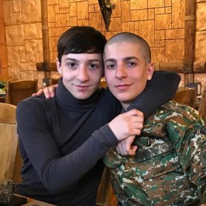 Davit Virabyan with his brother