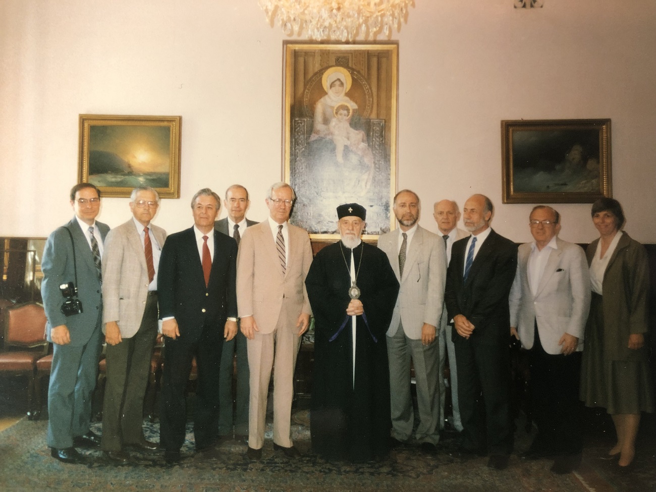 The UC delegation with the Catholicos of All Armenians, His Holiness Vazken I.