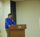 Dr. Brian Ellison at the podium