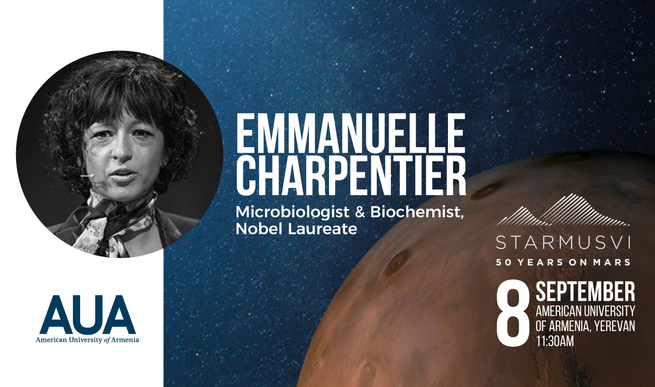 Starmus Dr. Emmanuelle Charpentie September 8 American University of Armenia
