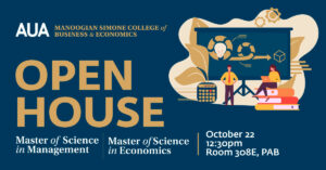 MSM MSE Open House - AUA Manoogian Simone College of Business and Economics