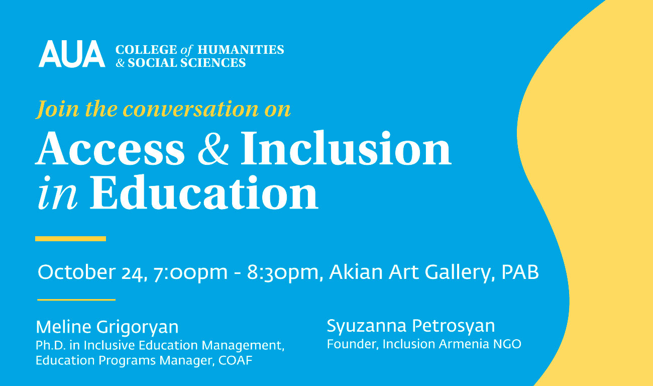 Access and Inclusion in Education - American University of Armenia Human Rights and Social Justice