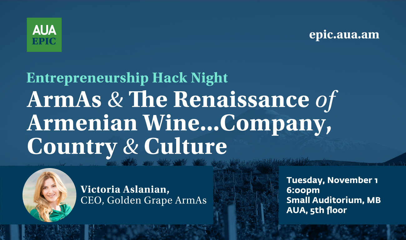 Entrepreneurship Hack Night with Victoria Aslanian November 1