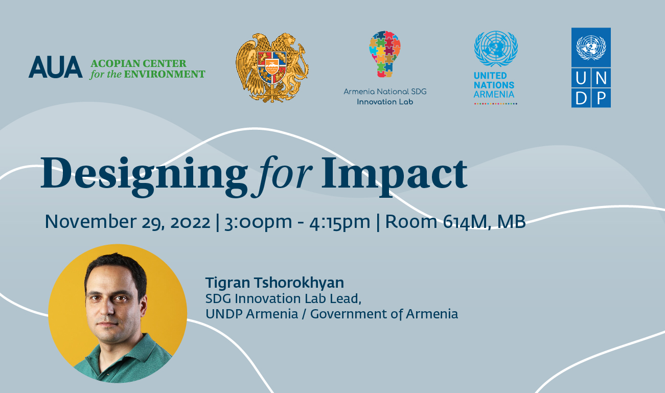 Designing for Impact Lab Armenia, UNDP, Government of Armenia, American University of Armenia