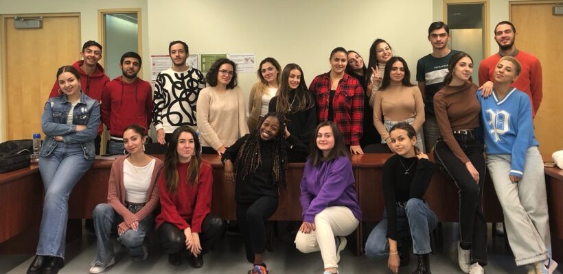 CHSS 205 - learning, activism, and social movements course students at AUA