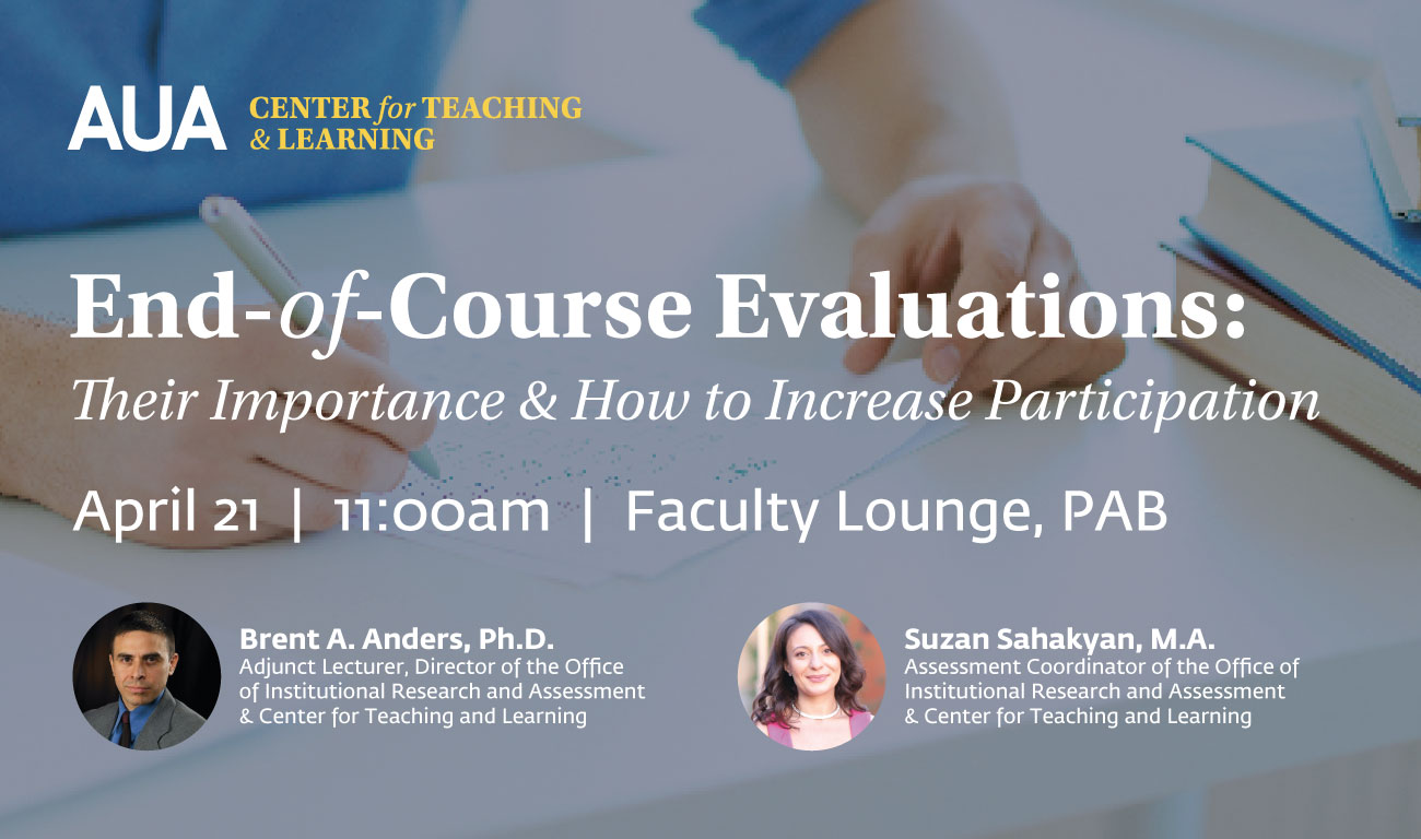 End-of-Course Evaluations: Its importance & How to Increase Participation