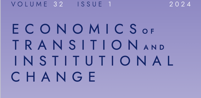 Economics of Transition and Institutional Change v32i1