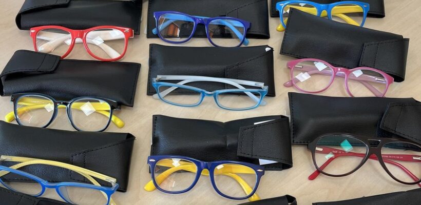 eyeglasses of various colors