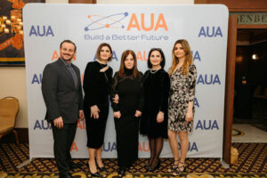 AUA Development team (left to right): Lucas Der Mugrdechian, Marianna Achemian, Gaiane Khachatrian, Siranush Khandanyan, Edlin Hovsepian
